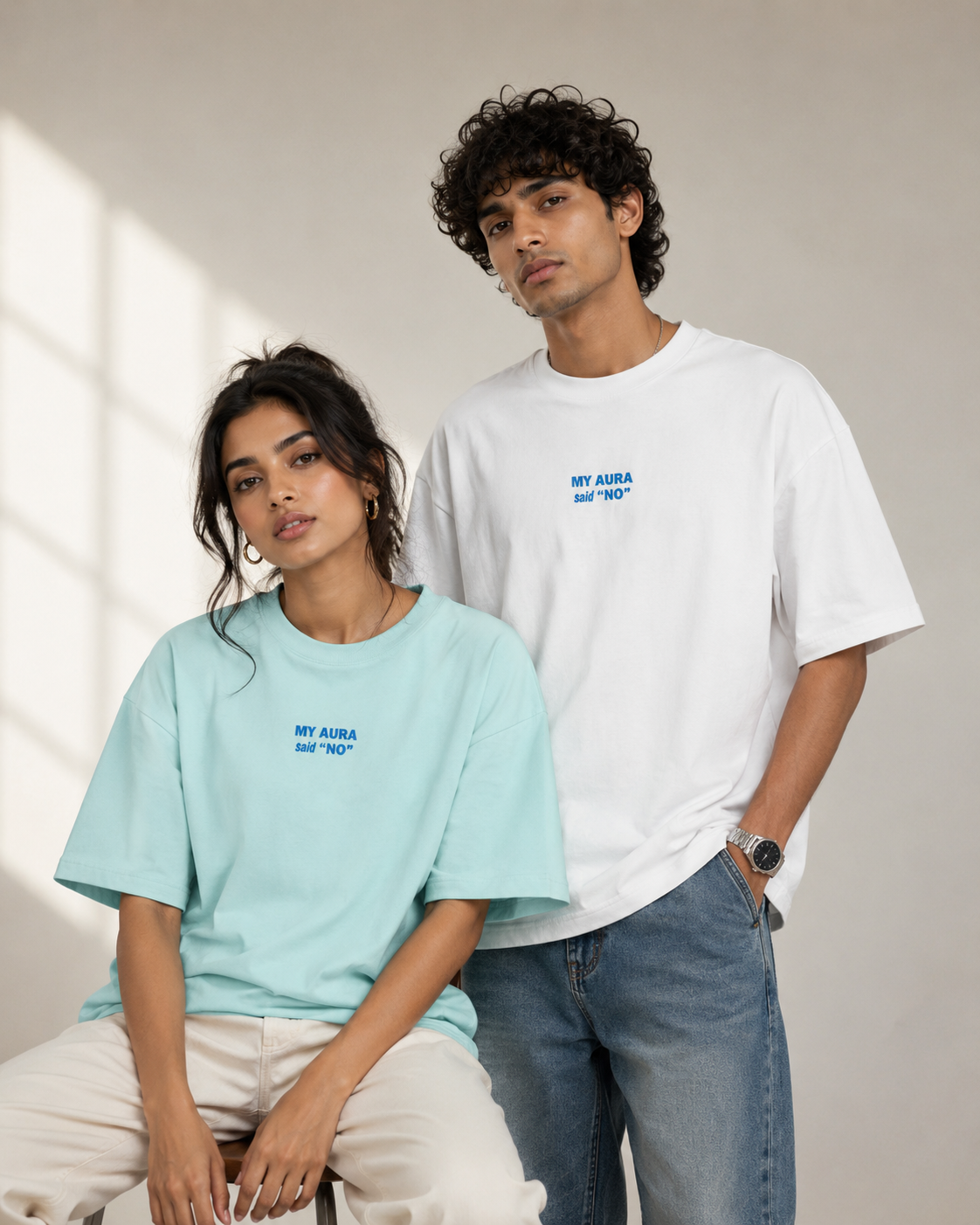 My Aura Said "No" - Unisex Terry Oversized Tee