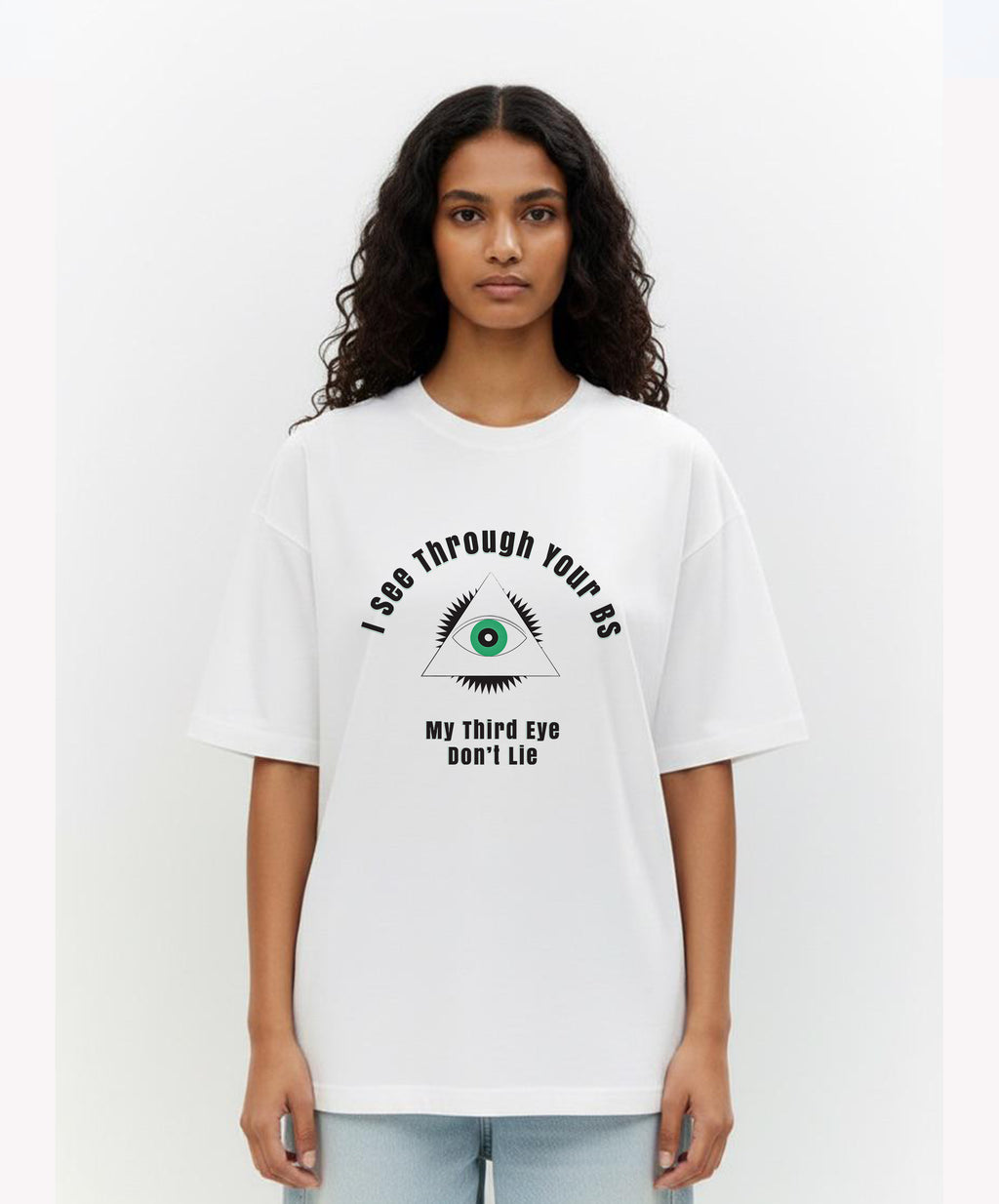 I See Through... - Unisex Terry Oversized Tee