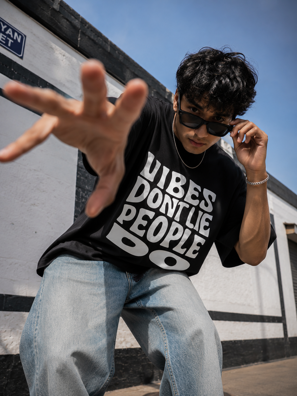 Vibes don't lie / Moon Card - Unisex Terry Oversized Tee