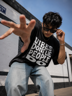 Vibes don't lie / Moon Card - Unisex Terry Oversized Tee