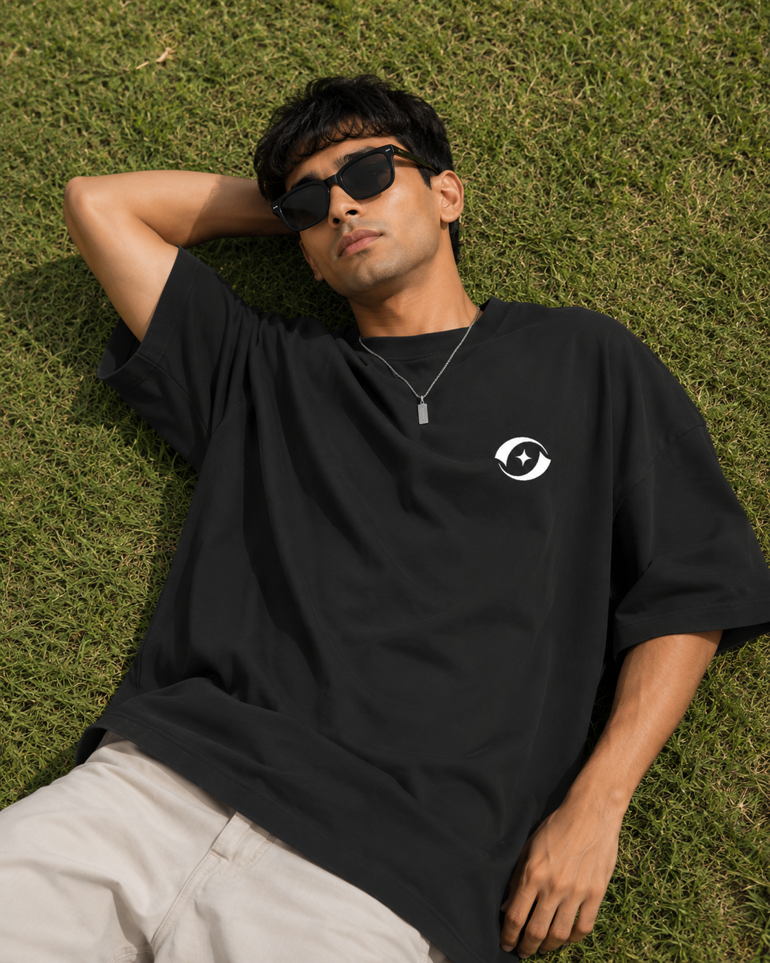 Reality is Optional / Moon Card - Unisex Terry Oversized Tee