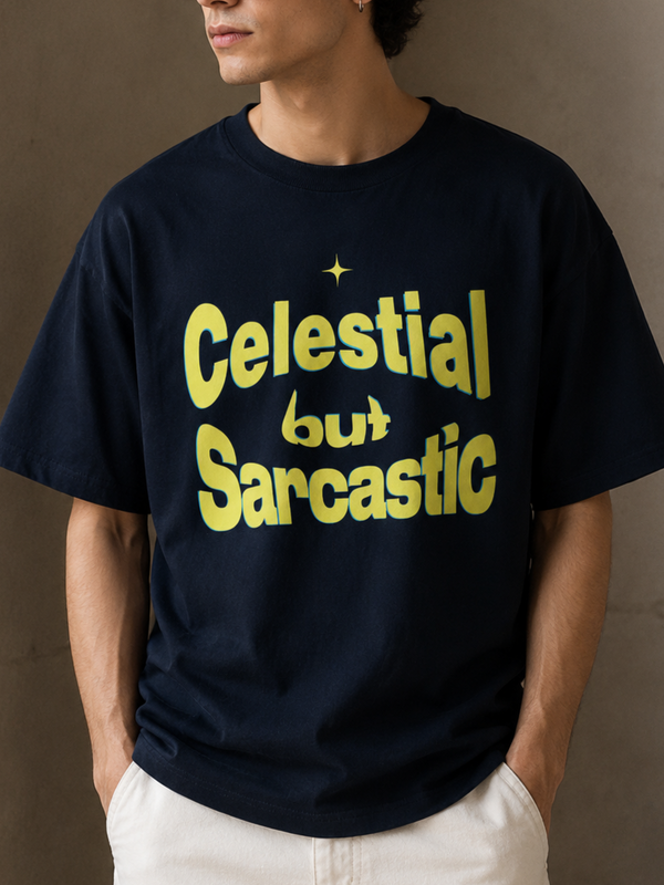 Celestial but Sarcastic / Star Card - Unisex Stretch T-shirt