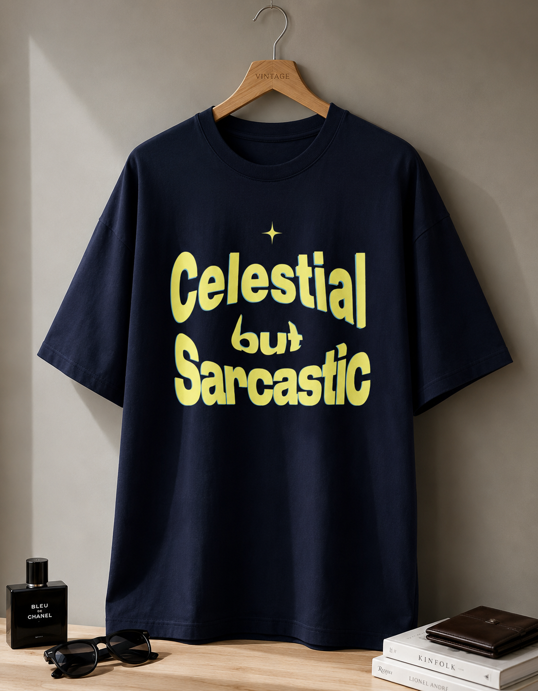 Celestial but Sarcastic / Star Card - Unisex Stretch T-shirt