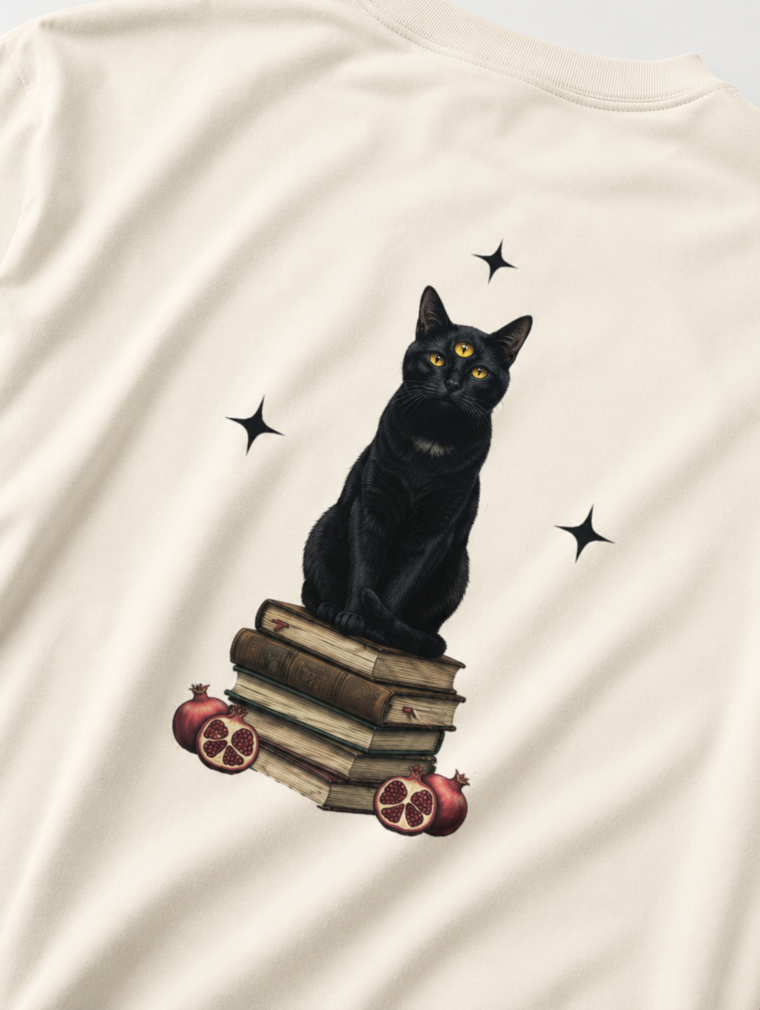 Knows Everything / High Priestess Card - Unisex Terry Oversized Tee