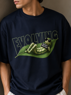 Evolving / The Hermit Card - Unisex Terry Oversized Tee