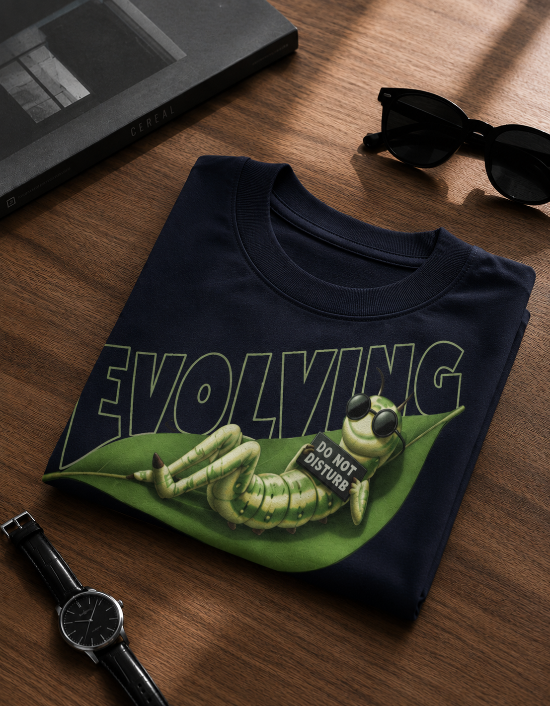 Evolving / The Hermit Card - Unisex Terry Oversized Tee