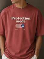 Protection Mode On - Unisex Oversized Classic T-Shirt