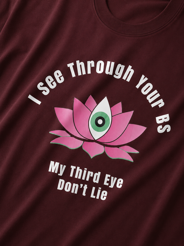 I See Through Your BS - Unisex Terry Oversized Tee