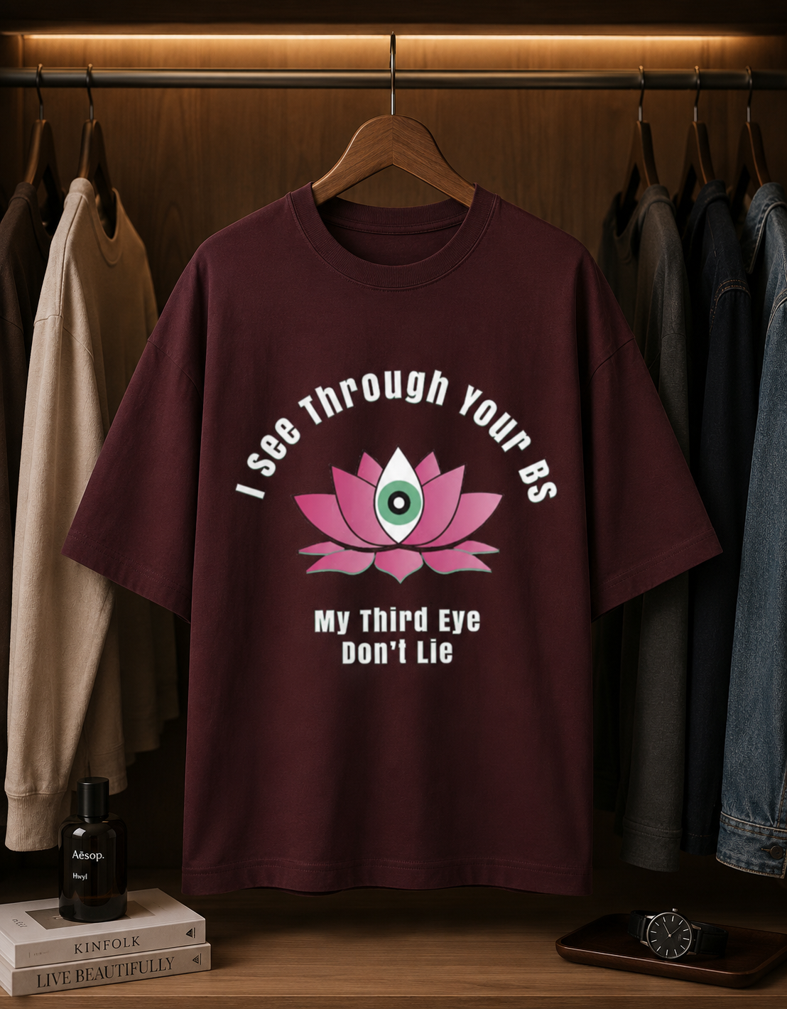 I See Through Your BS - Unisex Terry Oversized Tee