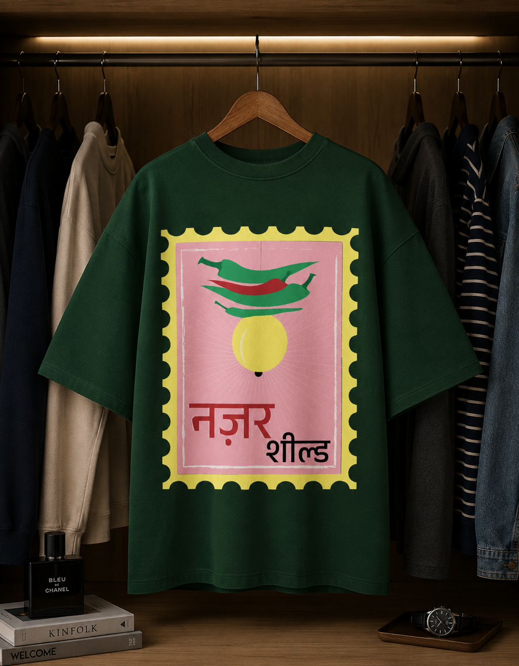 Nazar Shield - Unisex Terry Oversized Tee