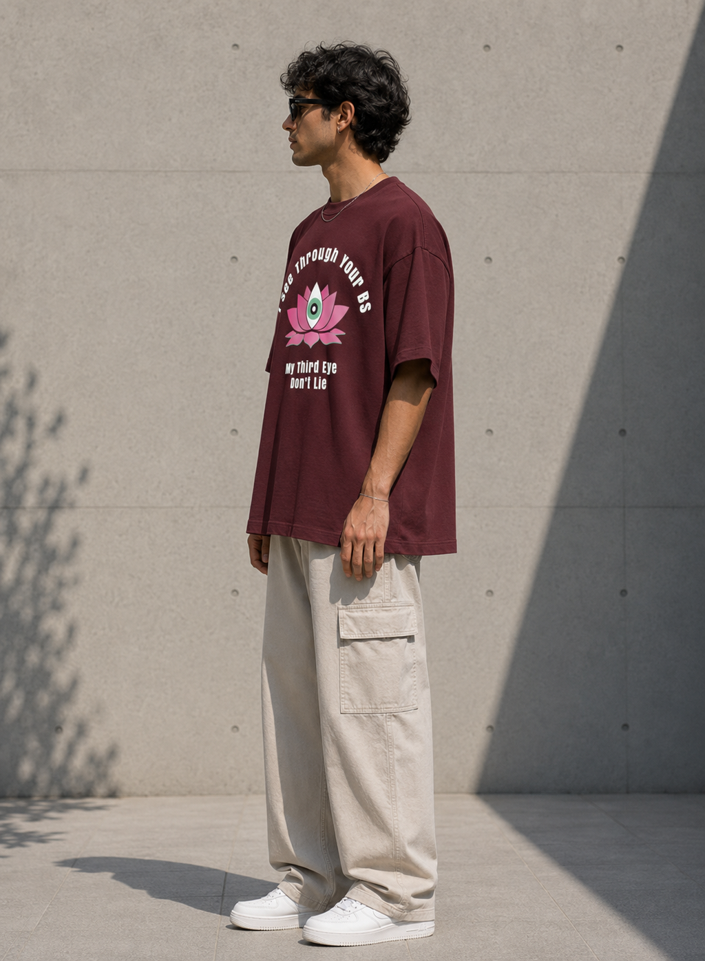 I See Through Your BS - Unisex Terry Oversized Tee