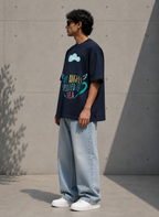 My Angels Spilled the Tea - Unisex Terry Oversized Tee