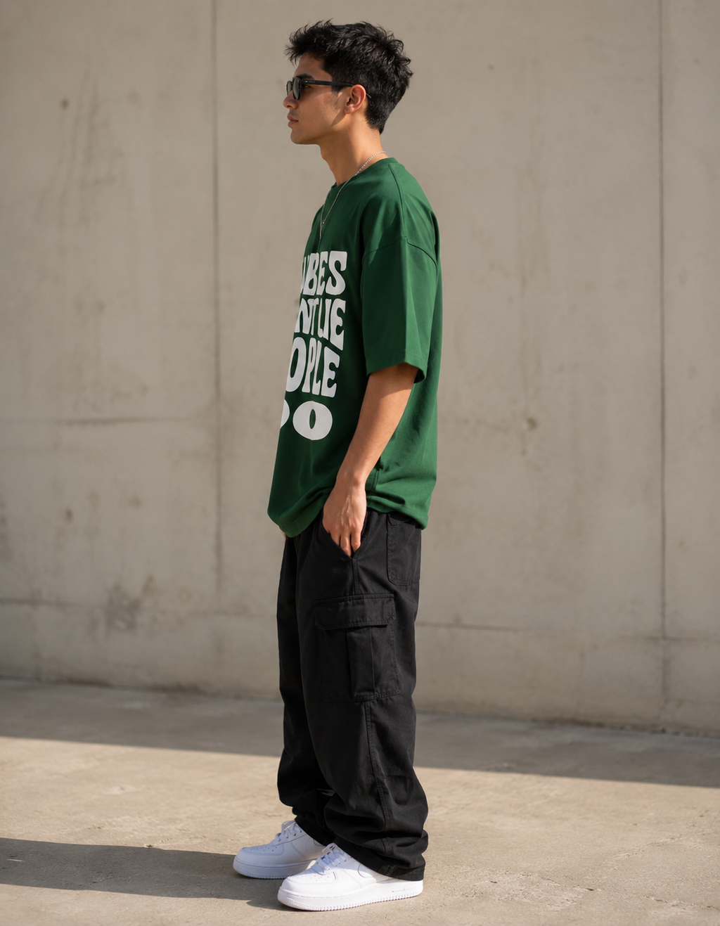 Vibes don't lie / Moon Card - Unisex Terry Oversized Tee