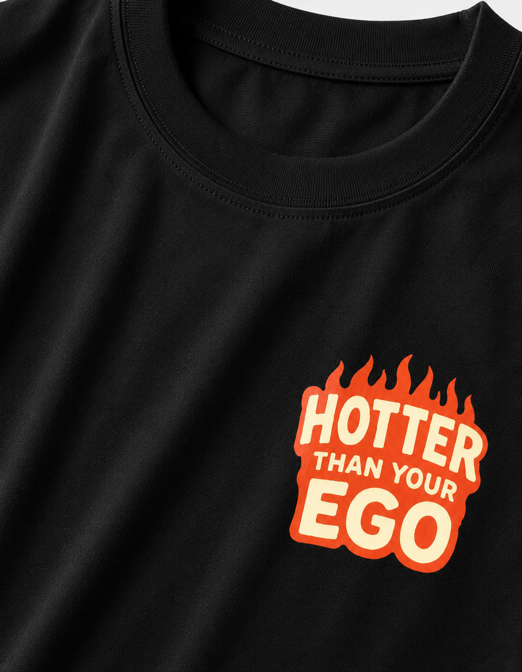 Hotter than Your Ego / Sun Card - Unisex Terry Oversized Tee