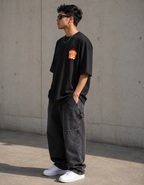 Hotter than Your Ego / Sun Card - Unisex Terry Oversized Tee