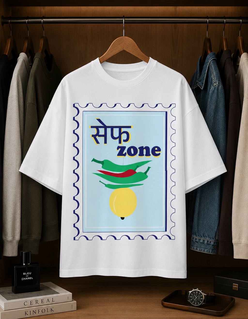 Safe Zone - Unisex Terry Oversized Tee