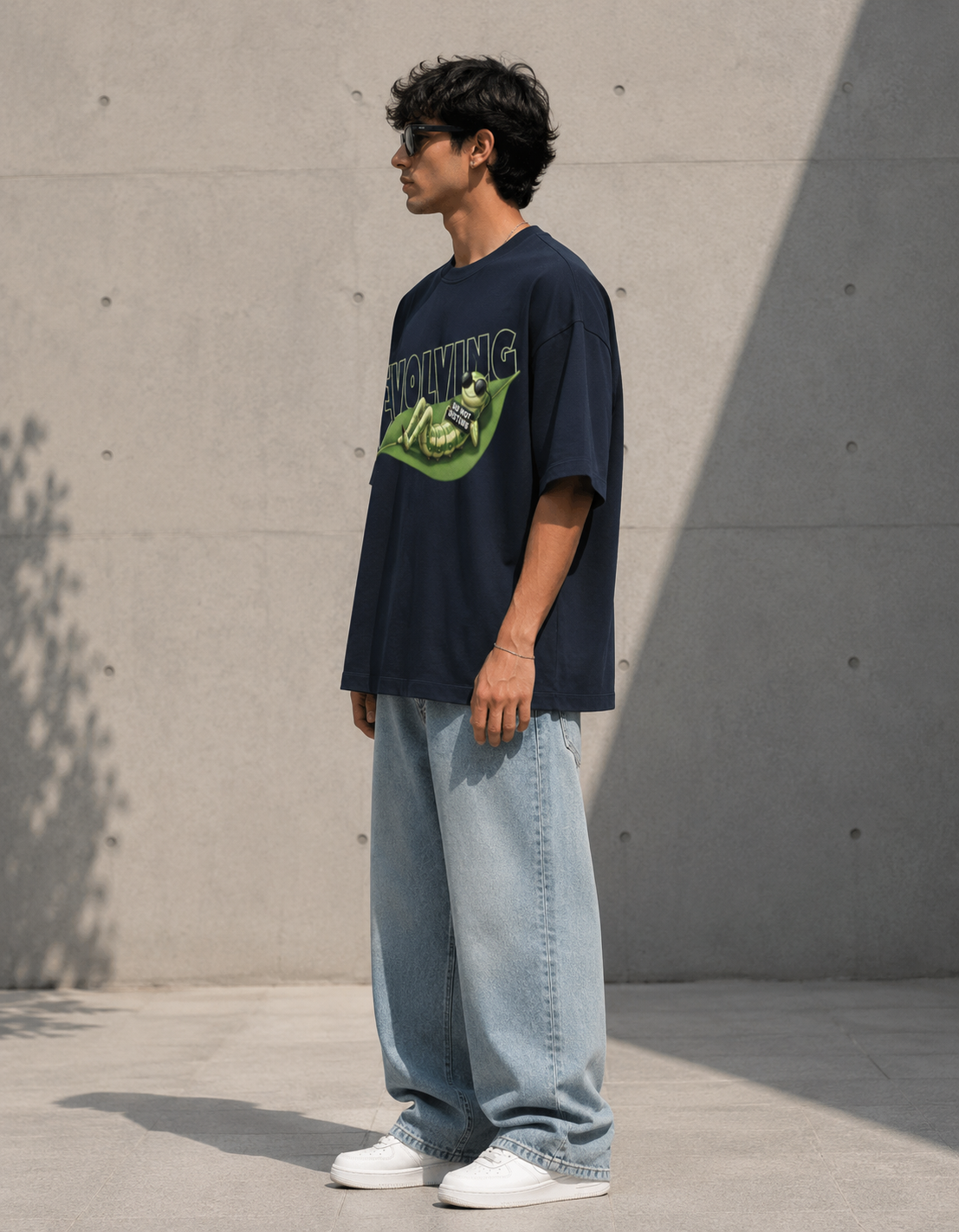 Evolving / The Hermit Card - Unisex Terry Oversized Tee