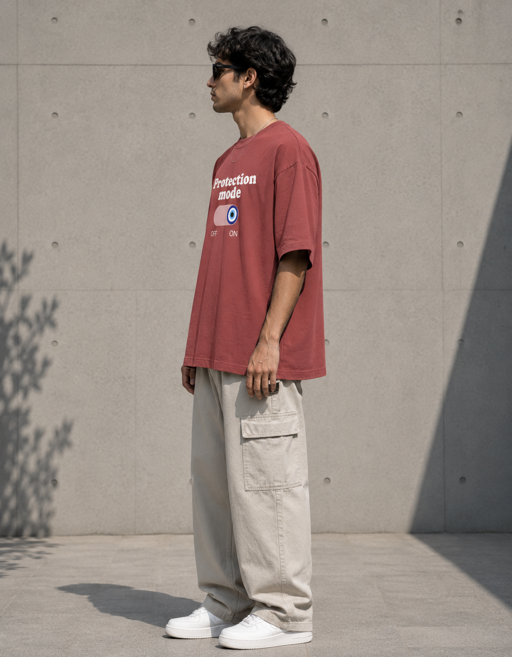 Protection Mode On - Unisex Oversized Classic T-Shirt