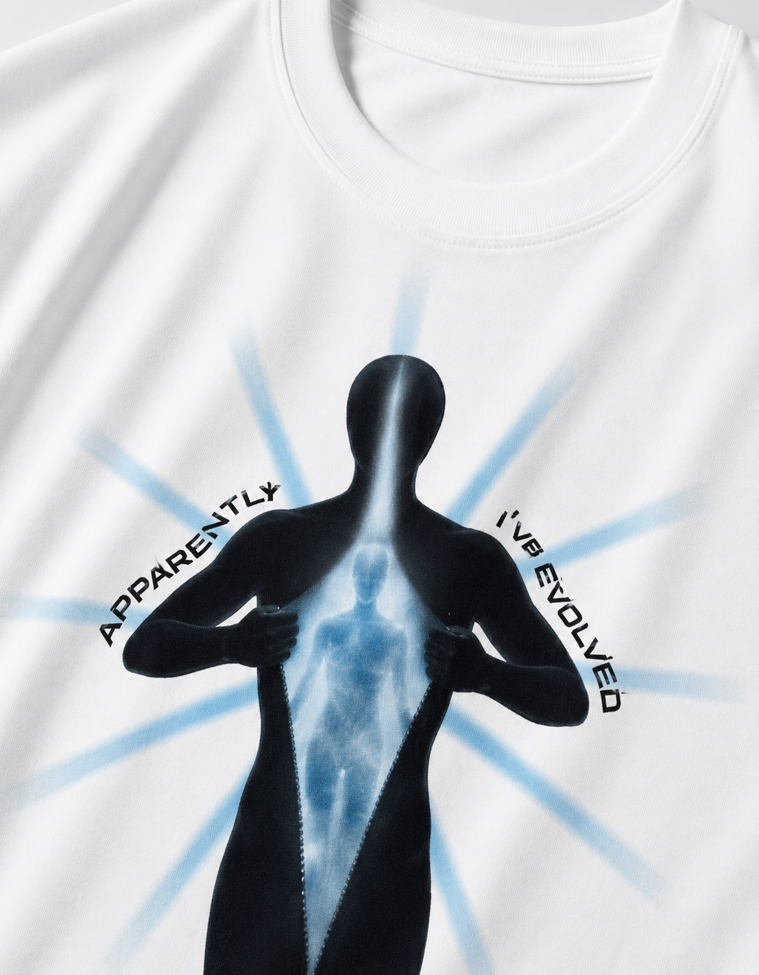 I have Evolved / Judgement Card - Unisex Terry Oversized Tee