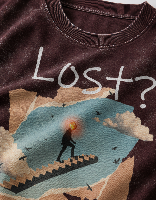 Return to the Universe / The Fool Card - Unisex Acid Washed Oversized Tee