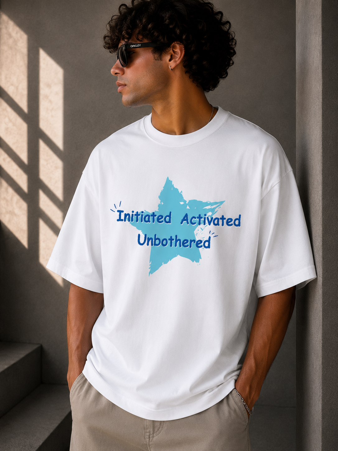 Initiated, Activated, Unbothered / The Emperor Card - Unisex Oversized Classic T-Shirt