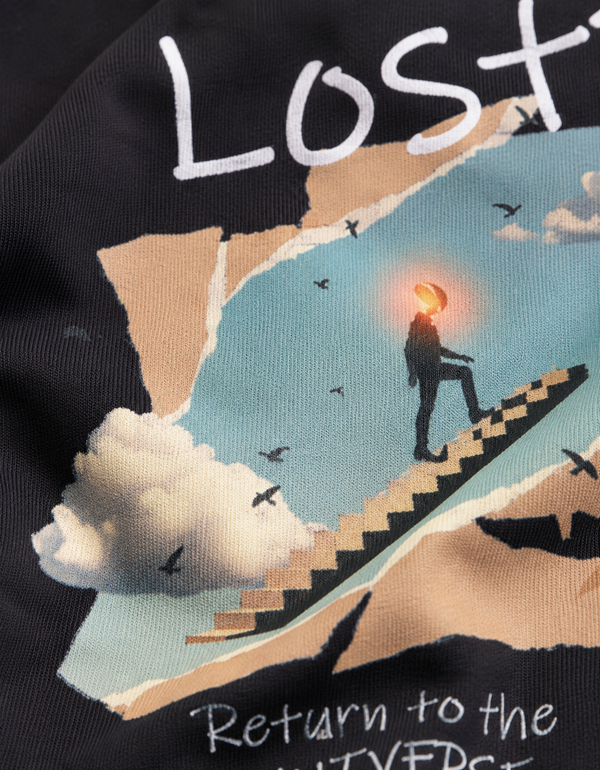 Return to the Universe / Fool Card - Unisex Terry Oversized Tee