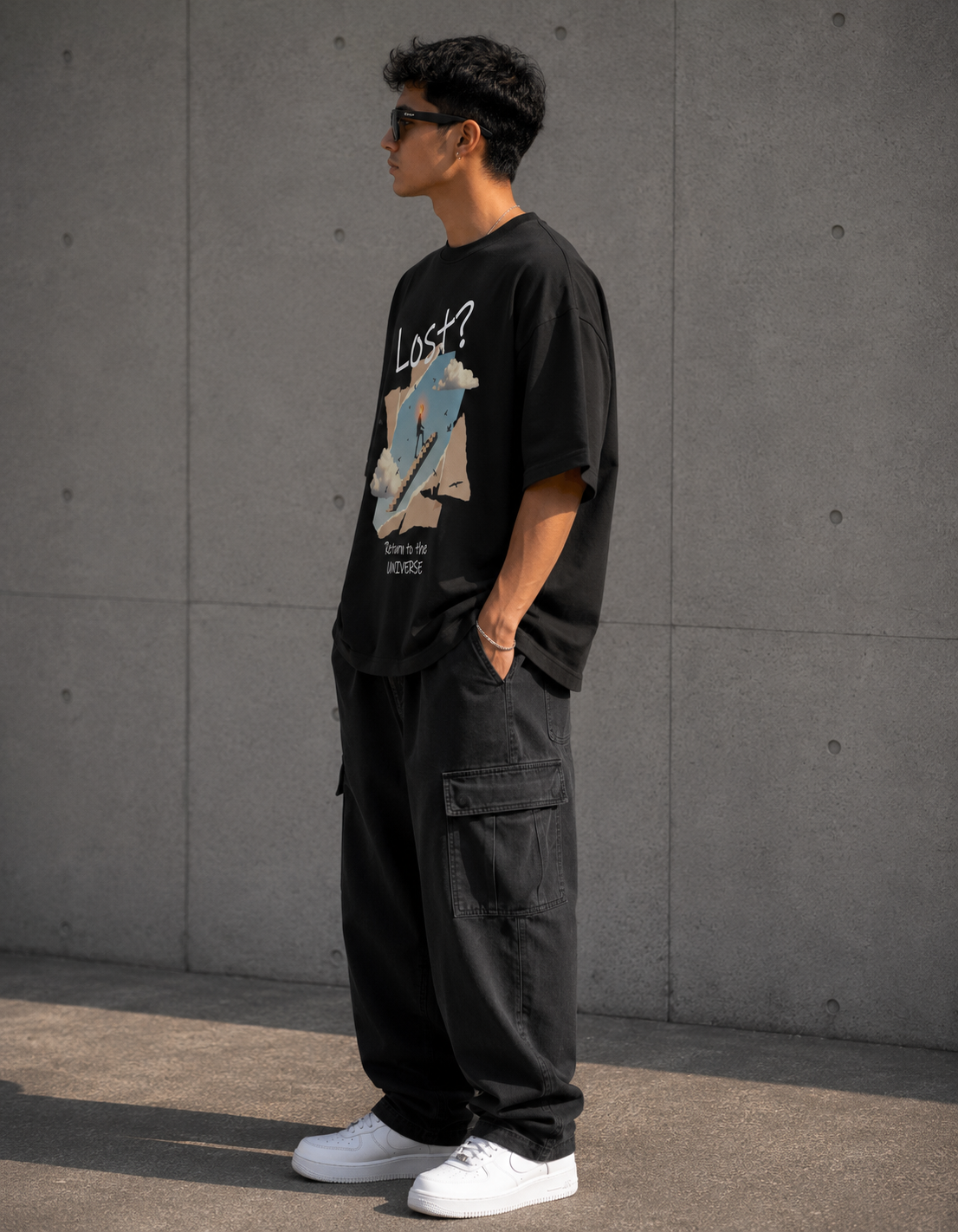 Return to the Universe / Fool Card - Unisex Terry Oversized Tee