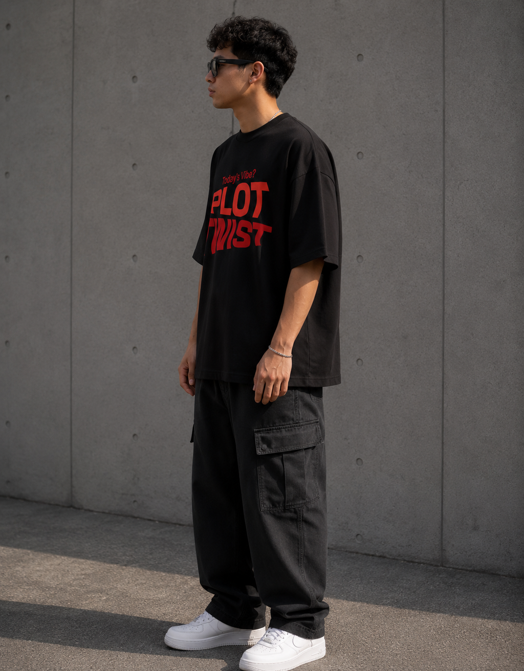 Plot Twist / Star Card - Unisex Terry Oversized Tee
