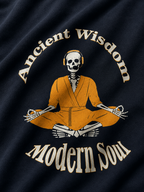 Ancient Wisdom Modern Soul - Unisex Terry Oversized Tee