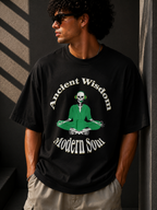 Ancient Wisdom Modern Soul - Unisex Terry Oversized Tee