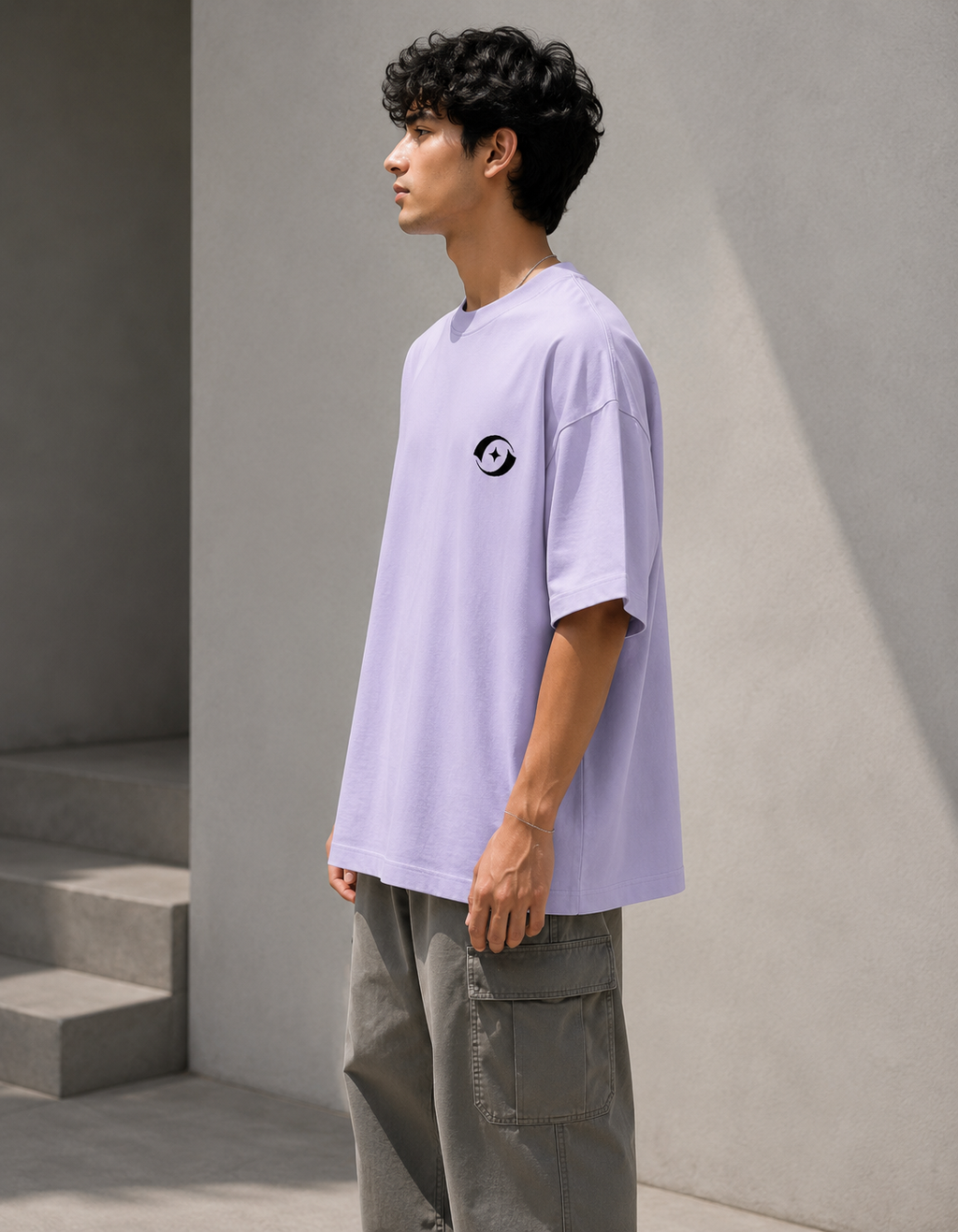 The Celest Code Logo Icon - Unisex Terry Oversized Tee