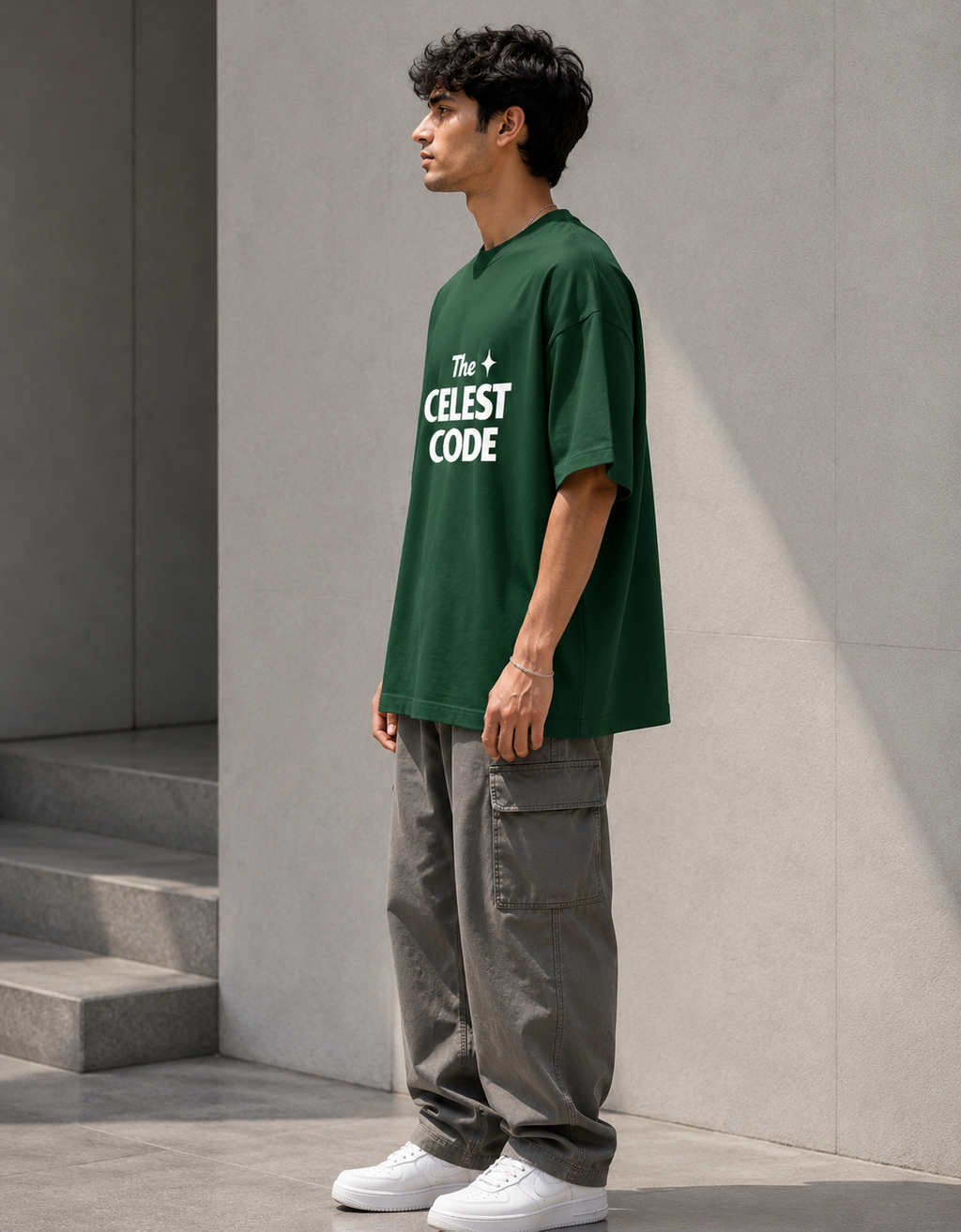 The Celest Code Logo - Unisex Terry Oversized Tee