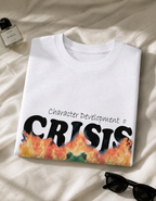 Crisis? / Tower Card - Unisex Terry Oversized Tee