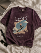 Return to the Universe / The Fool Card - Unisex Acid Washed Oversized Tee