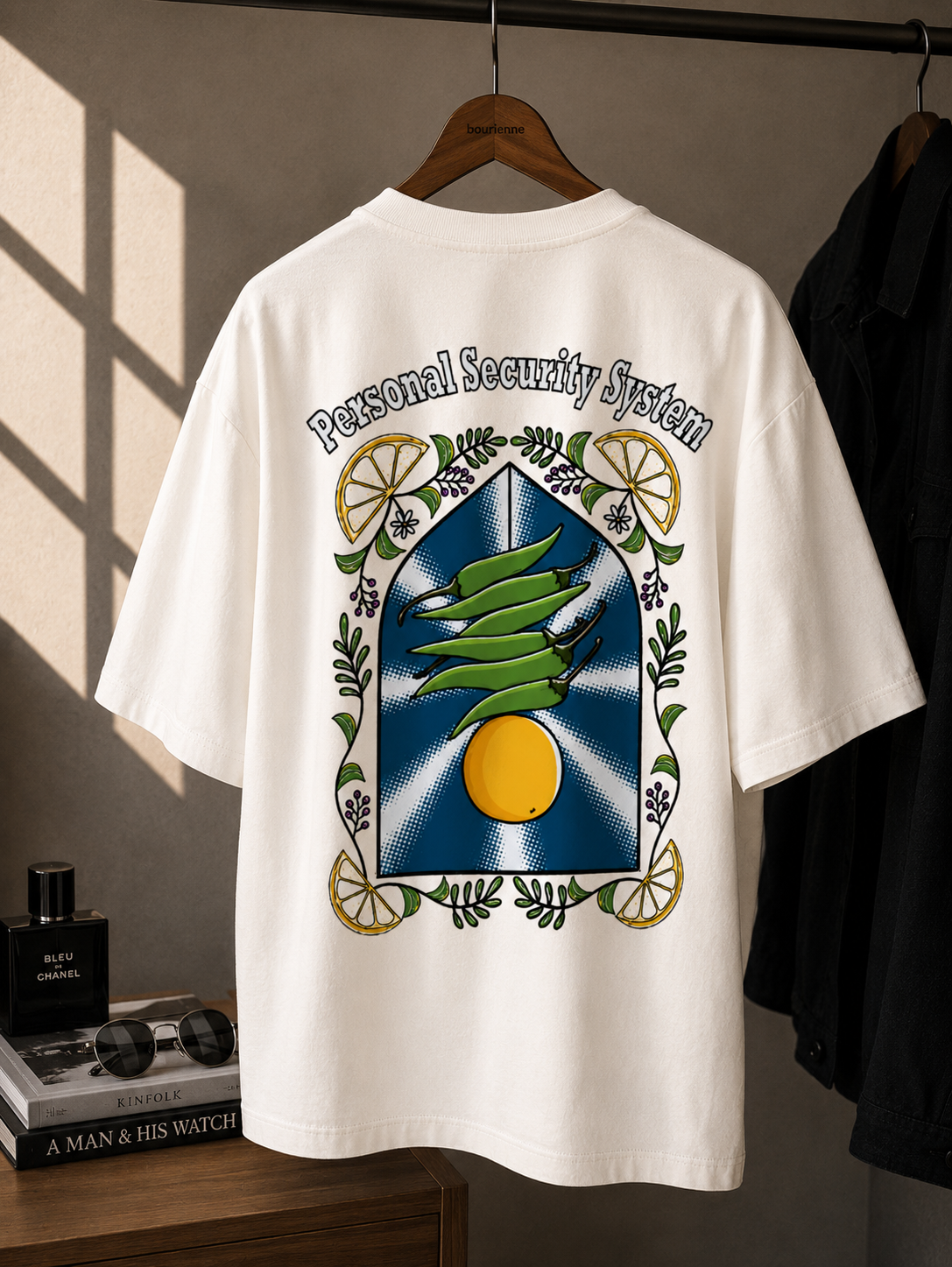 Personal Security System - Back Side - Unisex Terry Oversized Tee