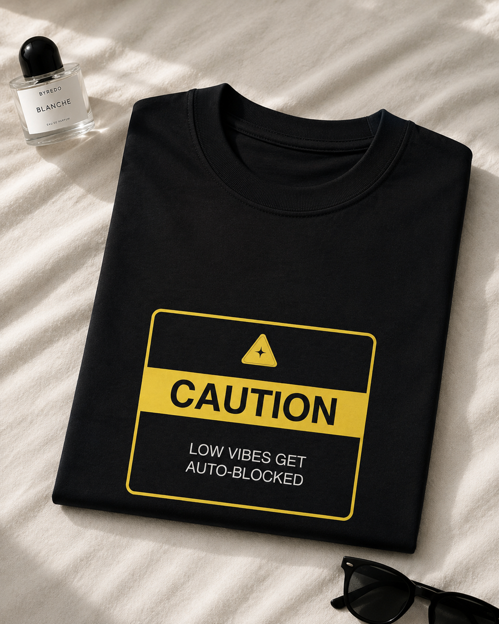 Caution - Unisex Stretch T-shirt