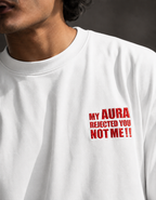 Embroidered - My Aura Rejected - Unisex Oversized Classic T-Shirt