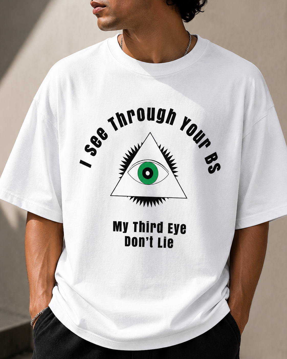 I See Through... - Unisex Terry Oversized Tee