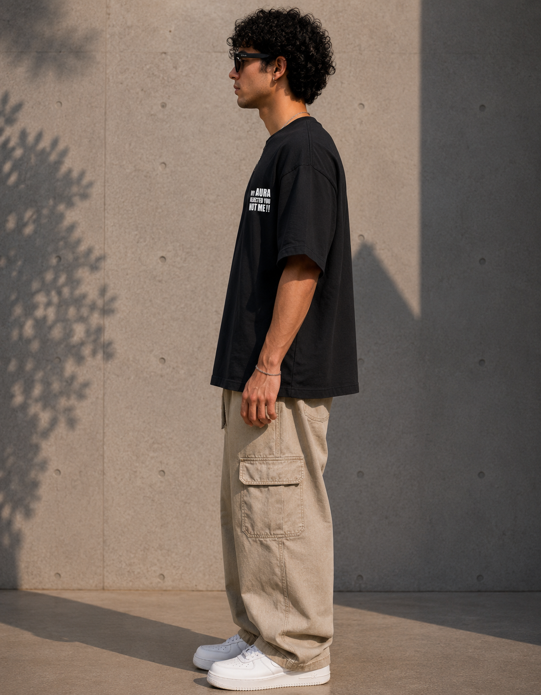 My Aura Rejected You Not Me! - Unisex Terry Oversized Tee