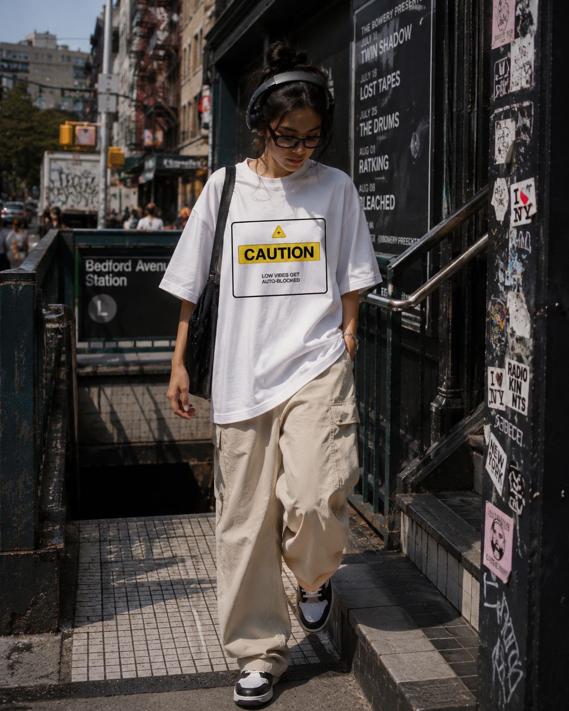 Caution - Unisex Stretch T-shirt