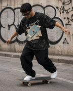 Return to the Universe / The Fool Card - Unisex Acid Washed Oversized Tee