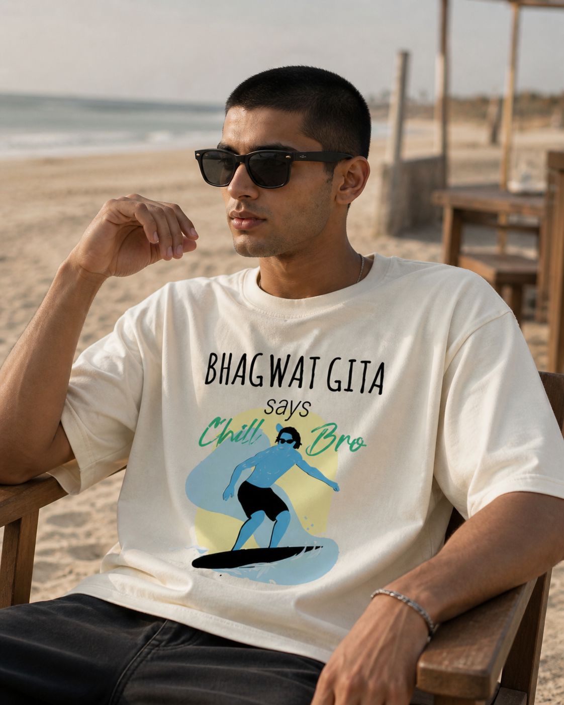 Krishna Says - Unisex Terry Oversized Tee