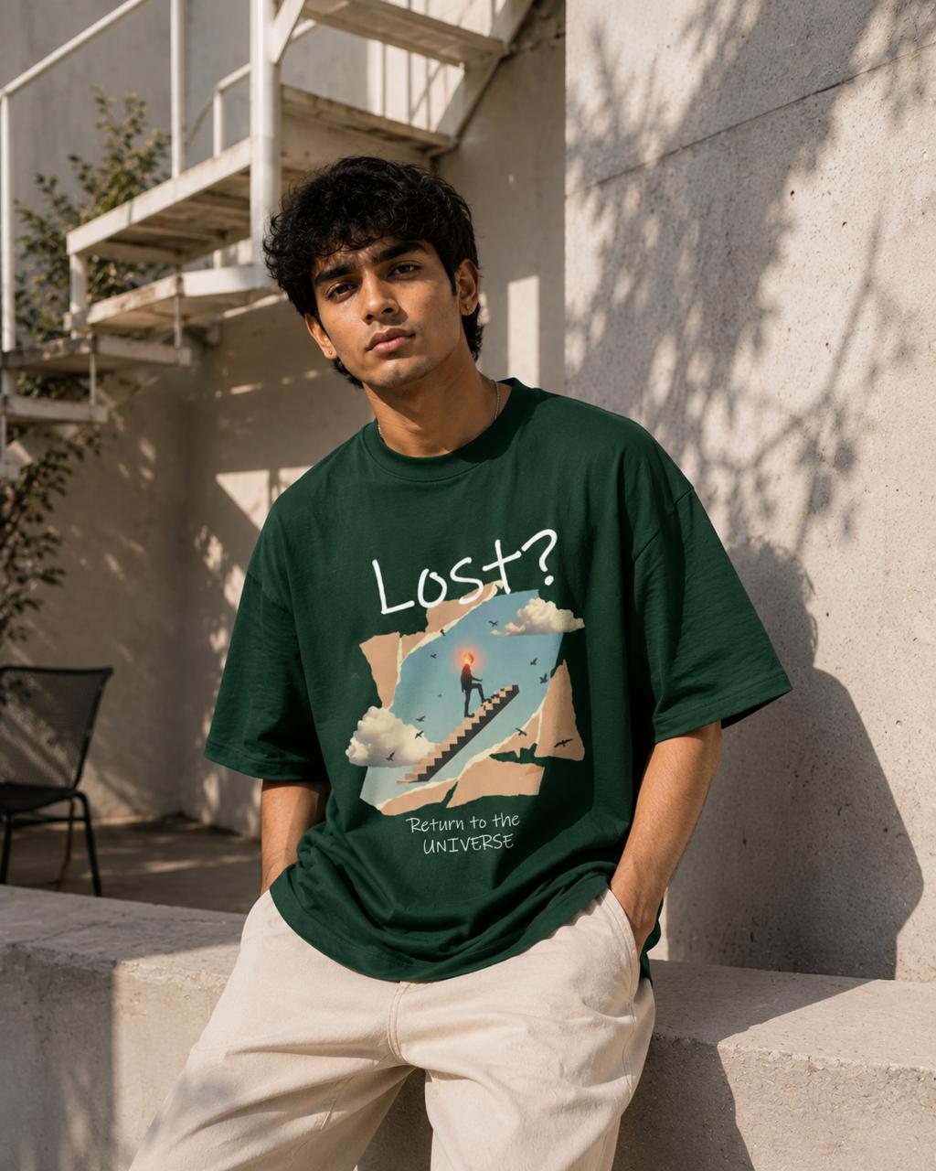 Return to the Universe / Fool Card - Unisex Terry Oversized Tee